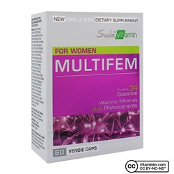 Витамин в воде Multifem Multivitamin 60 капсул