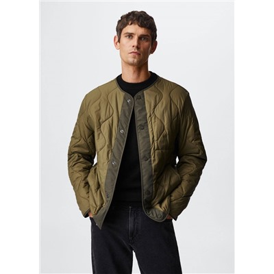 Chaqueta acolchada estructura -  Hombre | MANGO OUTLET España