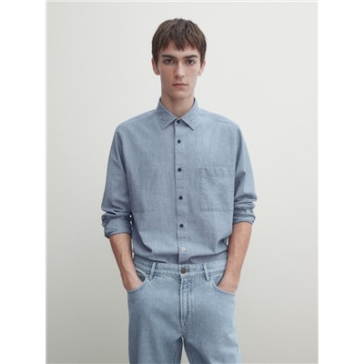 Camisa denim regular fit