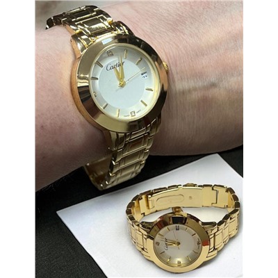 Часы женские Cartier на браслете диаметр 3,5 см Ч6