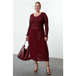 Bordeaux Midi юбка из пилот