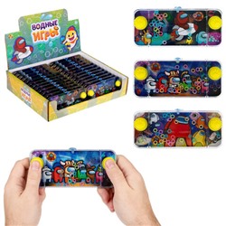 Водный тетрис колечки 15,5х7х2 см, АССОРТИ, дисплей, 1TOY, Т24409
