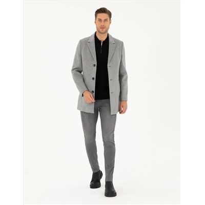 Anthracite Extra Slim Fit Wool Смешанная шерсть