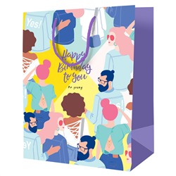 Пакет подарочный 18*23*10см ArtSpace "Birthday Party", ламинированный