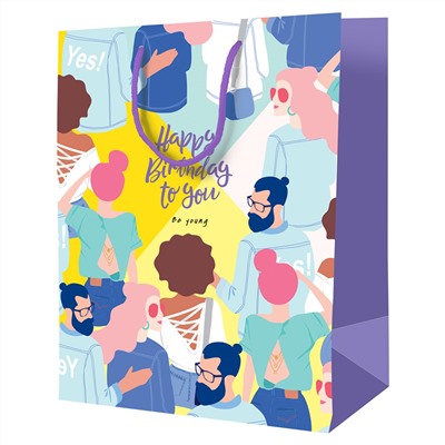 Пакет подарочный 18*23*10см ArtSpace "Birthday Party", ламинированный