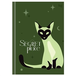 Записная книжка А5 80л. BG "Secret place", матовая ламинация, выб. лак, блок в точку, 100г/м2