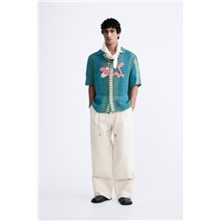 CAMISA CROCHET BORDADO LIMITED