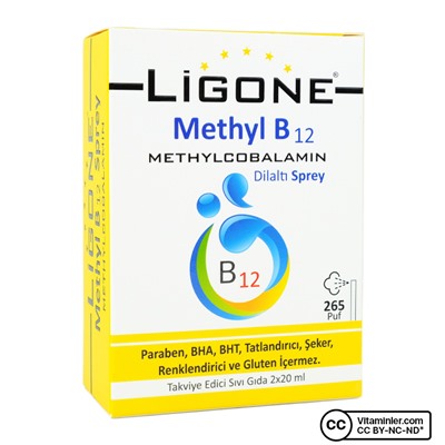 Ligone Methyl B12 Methylcobalamin Sublingual Spray 2 x 20 мл