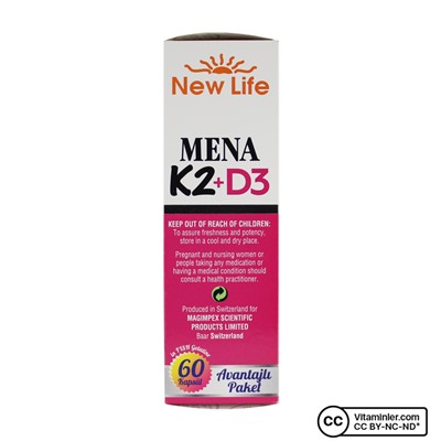 New Life Mena Витамин K2 + D3 60 капсул