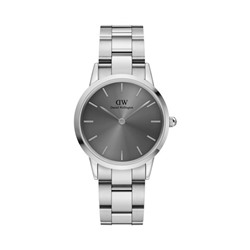 Reloj de cuarzo de acero Iconic Link - Plateado