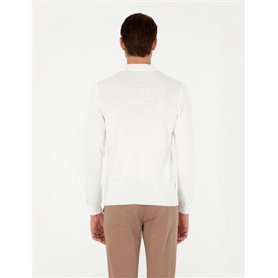 Ecru Slim Fit Half Fisherman воротник основной трикотаж казах