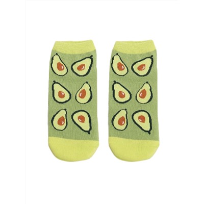 Короткие носки р.35-40 "fruit" avocado