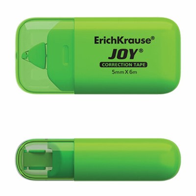 Корректирующая лента ERICH KRAUSE "JOY" 5 мм х 6 м, корпус ассорти, блистер, европодвес, 53197