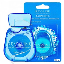 Зубная нить Revyline мята, вощеная, 50 м