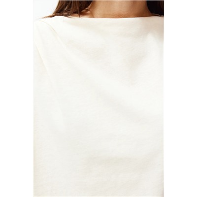 Стоун каткак яка Zero Arm Shirred вязание