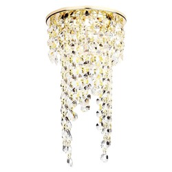 Нарушена упаковка!   Встраиваемый точечный светильник Ambrella light Long   K2071 G/CL