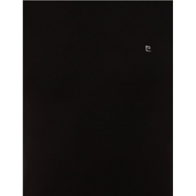 Black Slim Fit Bike Neck Basic вязаный свитер