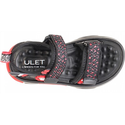 Сандалии Ulet T042106RR_черно-красный