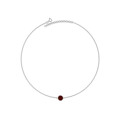 Колье серебряное с янтарём N20002SV
