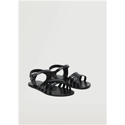 Sandalia piel tiras -  Niña | MANGO OUTLET España