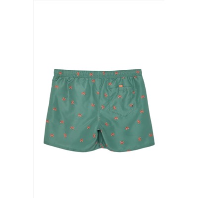 Khaki Standard Boy Cancer Printed Mea Short Tmnss24kd00006