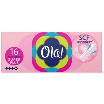Тампоны Ola! (Ола!) Super Plus, 4 капли, 16 шт