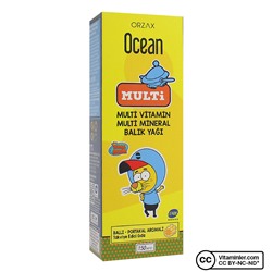 Ocean Multi Витамины и рыбий жир King Şakir 150 мл
