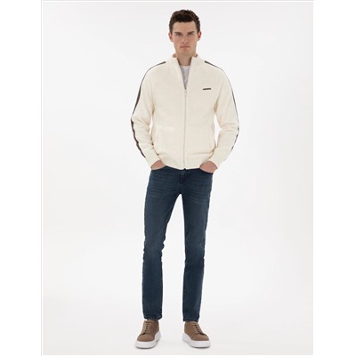Ecru Comfort Fit Nititual Cardigan