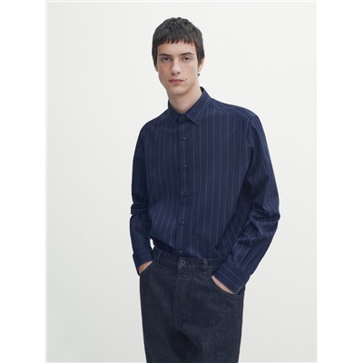 Camisa denim rayas