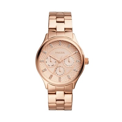 Reloj de cuarzo de acero - Rosa dorado y salmón