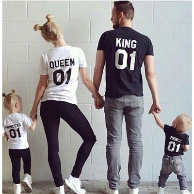 Комплект для семьи на четверых "King, Queen, Prince, Princess"