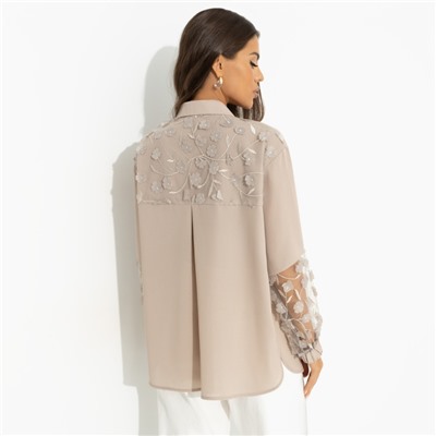 Рубашка нарядная, Смелое решение (beige)