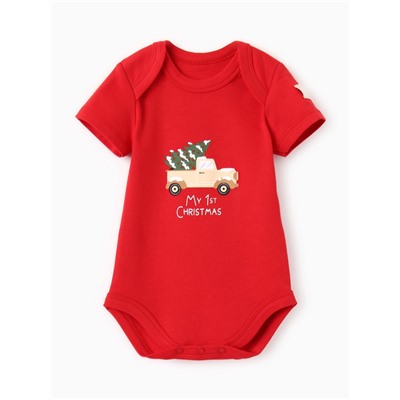 Боди Крошка Я "My 1st Christmas", рост 86-92 см