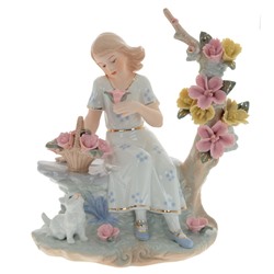 Фигурка декоративная "Девушка", L22 W13 H25 см