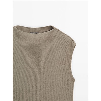 Camiseta detalle rib abertura lateral