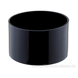 Ваза "Black" (стекло), D17xH10 см