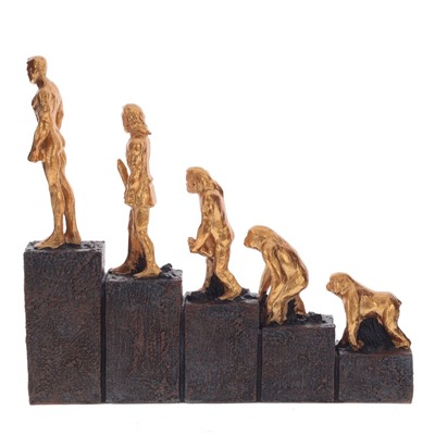 Фигурка декоративная "Эволюция человека", L21,5 W3,5 H19,5 см