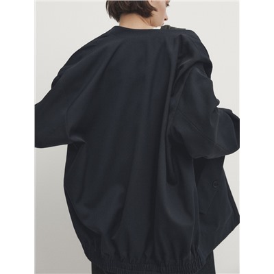 Chaqueta bomber larga