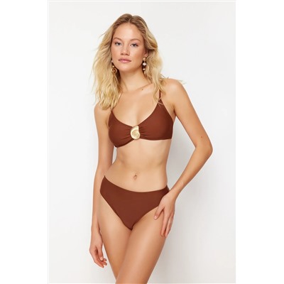 Коричневый бикини-топ Bralette Premium Accessory TBESS24BU00151