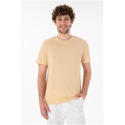 Мужская обычная подходная велосипедная шейка Beige Basic T -Fish Surprise Scount в корзине