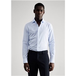 Camisa traje slim fit mil rayas -  Hombre | MANGO OUTLET España