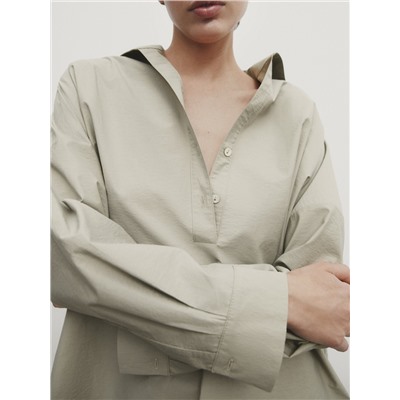 Camisa mezcla algodón cuello polo