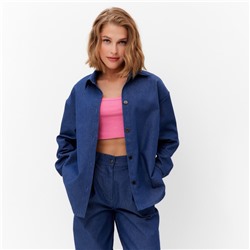 Рубашка женская MINAKU: MINAKU: Jeans Collection цвет цвет синий, р-р 48