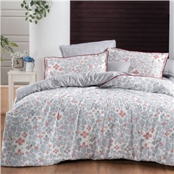 Постельное белье Sarevfancy poplin 1.5 сп. N193 Karniyo v1/Gri