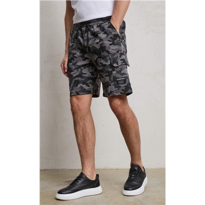 Шорты F411-09020 grey  camo