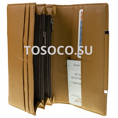 81235h yellow  кошелек Cossni натуральная кожа и экокожа 9х19х2