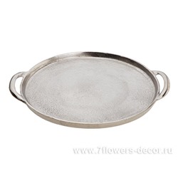 Поднос декоративный (металл), 30,5x26,5xH2 см