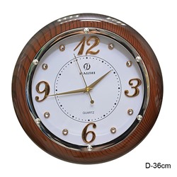 Часы настенные 36 см / 43202T /уп 20/ коричневые
