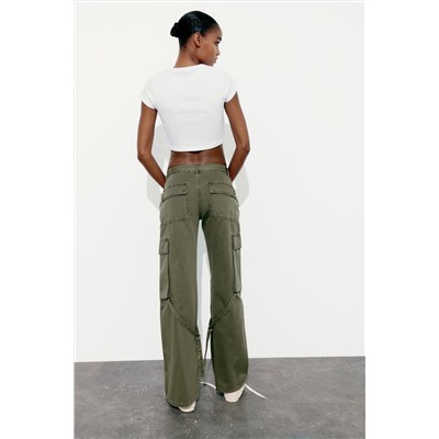 JEANS TRF CARGO TIRO MEDIO