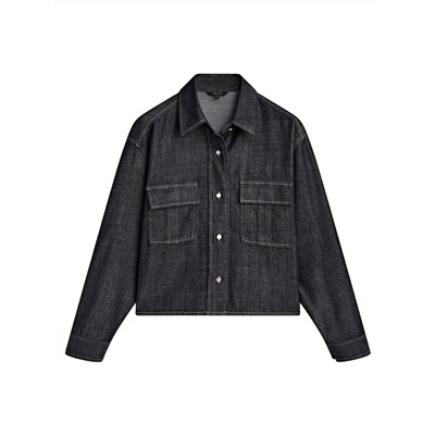 Camisa denim corta rinse wash